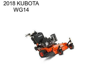 2018 KUBOTA WG14