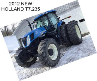 2012 NEW HOLLAND T7.235