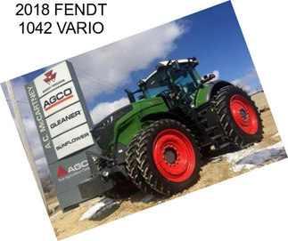 2018 FENDT 1042 VARIO