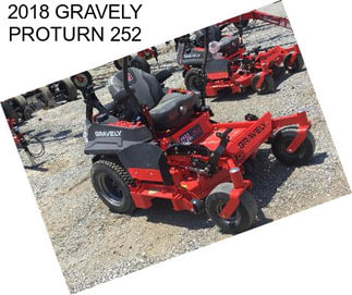 2018 GRAVELY PROTURN 252