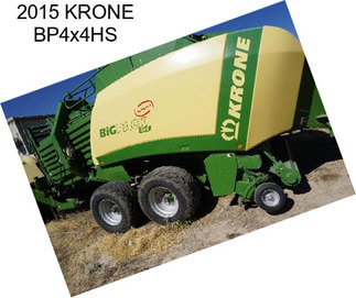 2015 KRONE BP4x4HS