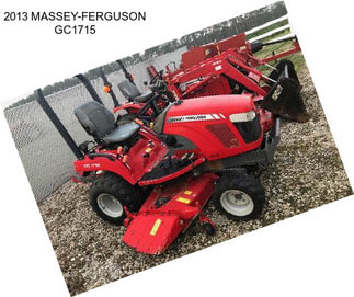 2013 MASSEY-FERGUSON GC1715