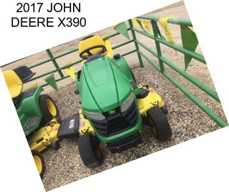 2017 JOHN DEERE X390