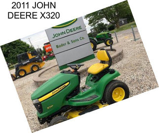 2011 JOHN DEERE X320