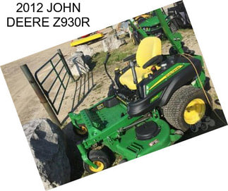 2012 JOHN DEERE Z930R