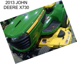 2013 JOHN DEERE X730