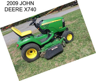 2009 JOHN DEERE X740