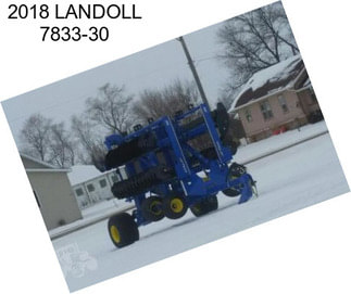 2018 LANDOLL 7833-30