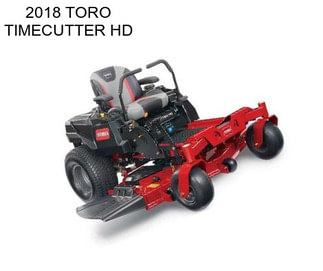 2018 TORO TIMECUTTER HD