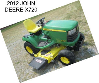 2012 JOHN DEERE X720