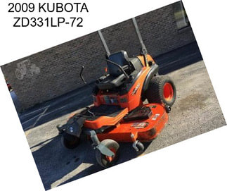 2009 KUBOTA ZD331LP-72
