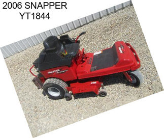 2006 SNAPPER YT1844