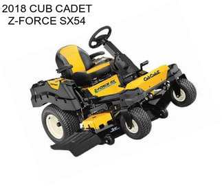 2018 CUB CADET Z-FORCE SX54