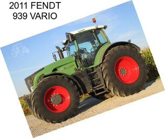 2011 FENDT 939 VARIO