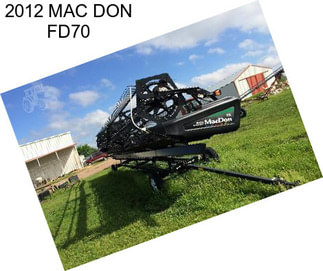 2012 MAC DON FD70