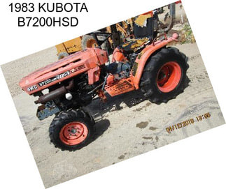 1983 KUBOTA B7200HSD