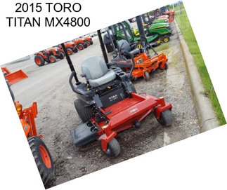 2015 TORO TITAN MX4800