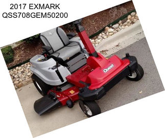 2017 EXMARK QSS708GEM50200