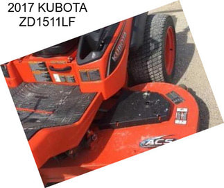 2017 KUBOTA ZD1511LF