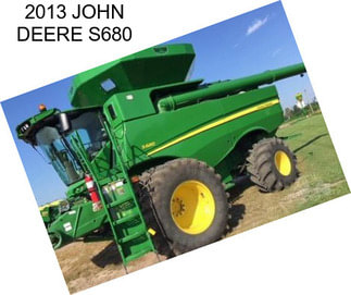 2013 JOHN DEERE S680