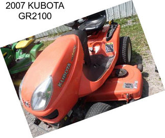 2007 KUBOTA GR2100