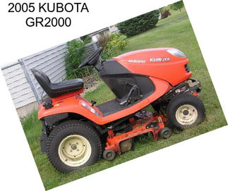 2005 KUBOTA GR2000