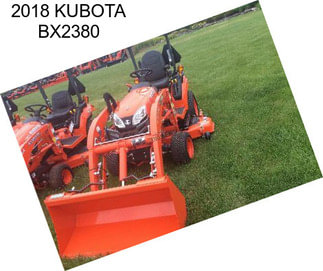 2018 KUBOTA BX2380