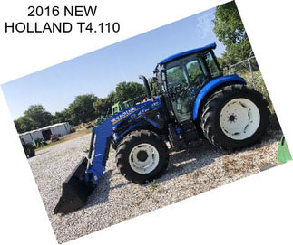 2016 NEW HOLLAND T4.110