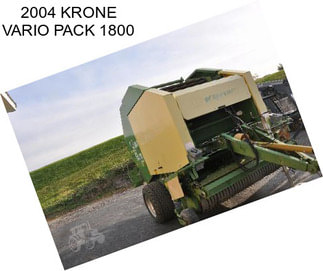 2004 KRONE VARIO PACK 1800