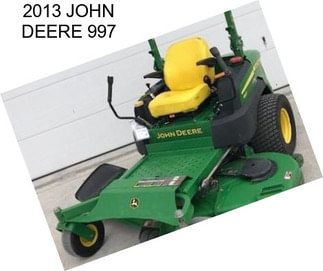 2013 JOHN DEERE 997