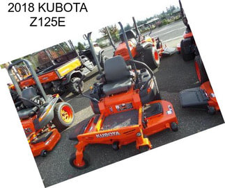 2018 KUBOTA Z125E