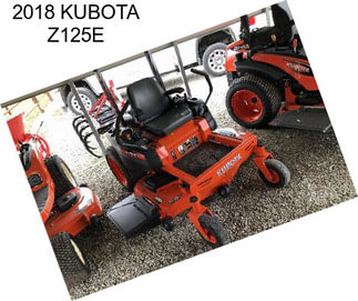 2018 KUBOTA Z125E