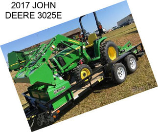 2017 JOHN DEERE 3025E