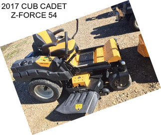 2017 CUB CADET Z-FORCE 54