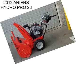 2012 ARIENS HYDRO PRO 28