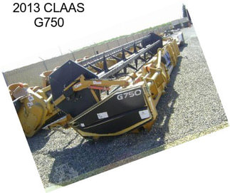 2013 CLAAS G750