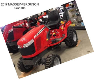 2017 MASSEY-FERGUSON GC1705