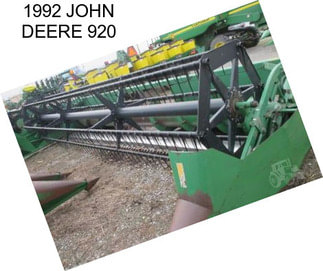 1992 JOHN DEERE 920