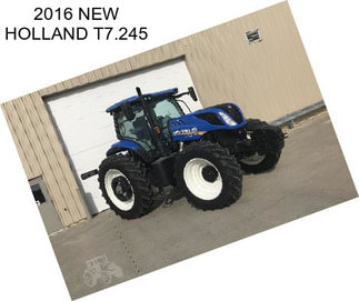 2016 NEW HOLLAND T7.245