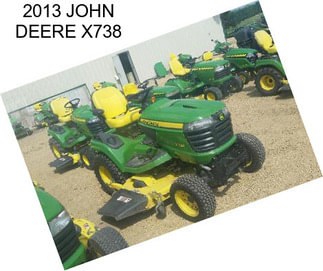 2013 JOHN DEERE X738