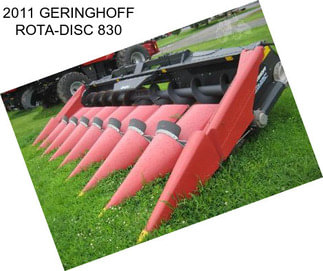 2011 GERINGHOFF ROTA-DISC 830