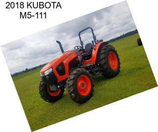 2018 KUBOTA M5-111