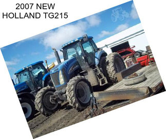 2007 NEW HOLLAND TG215