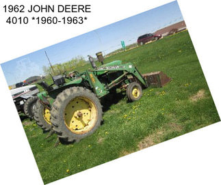 1962 JOHN DEERE 4010 *1960-1963*