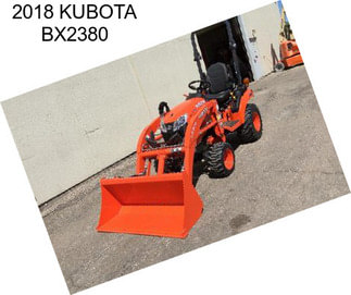 2018 KUBOTA BX2380