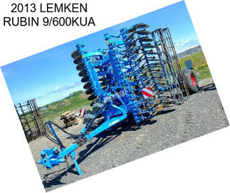 2013 LEMKEN RUBIN 9/600KUA