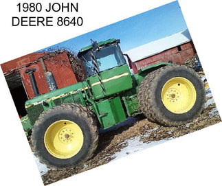 1980 JOHN DEERE 8640