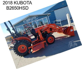 2018 KUBOTA B2650HSD