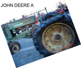 JOHN DEERE A