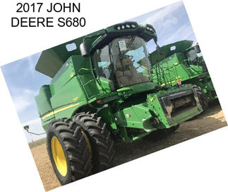 2017 JOHN DEERE S680